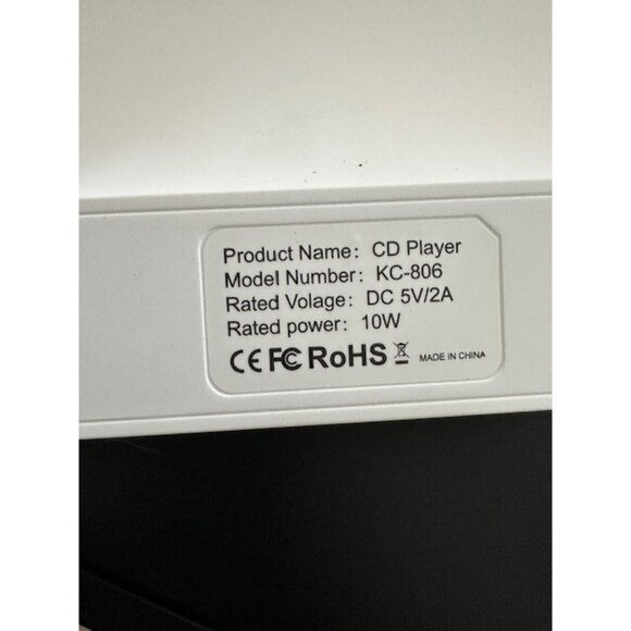 Gueray Portable Desktop FM Radio CD Music Player Remote Speakers KC-806 White - Picture 10 of 10